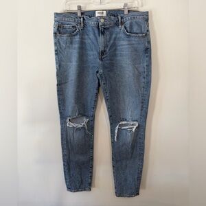 Agolde Sophie Jeans Medium Wash High Rise Skinny Ankle Distressed Women’s 32